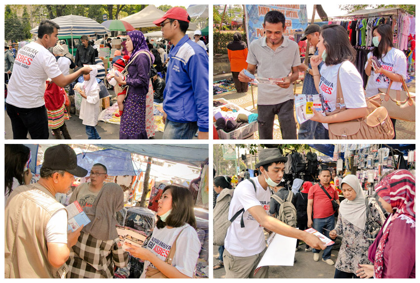 The danger of the asbestos campaign - Bandung - Indonesia