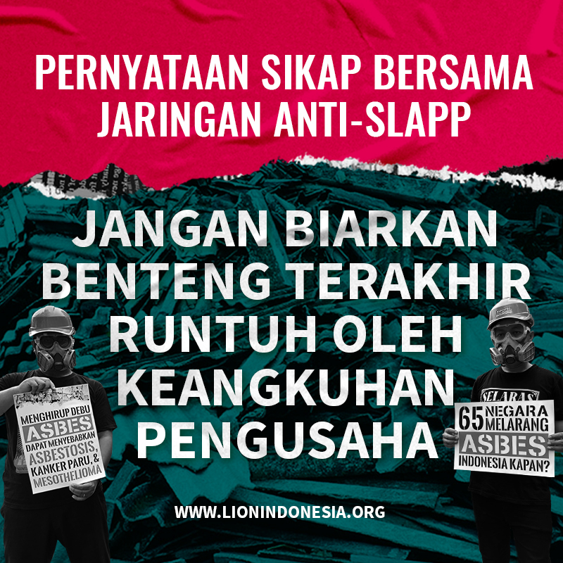 Pernyataan Sikap Bersama Jaringan Anti-SLAPP