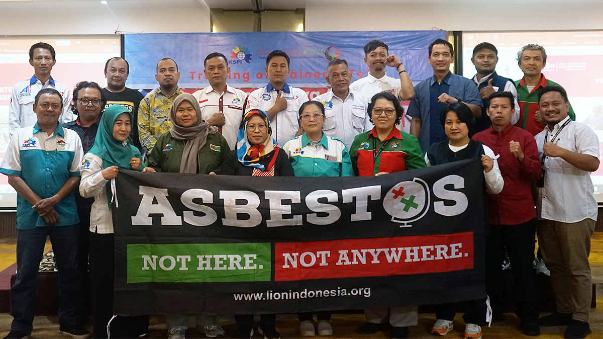 Komitmen Serikat Buruh Lintas Sektor Hapus Penyakit Akibat Asbes di Indonesia