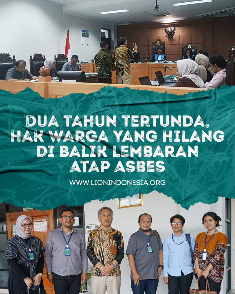 Dua Tahun Tertunda, Hak Warga yang Hilang di Balik Lembaran Atap Asbes